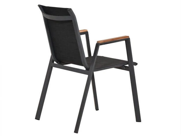 Alu Teak Stapelsessel Mandarin II Anthrazit|anthrazit 5 Alu Teak Stapelsessel Mandarin II Anthrazit|anthrazit – Bild 3