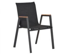 Alu Teak Stapelsessel Mandarin II Anthrazit|anthrazit