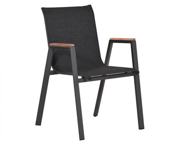 Alu Teak Stapelsessel Mandarin II Anthrazit|anthrazit 3 Alu Teak Stapelsessel Mandarin II Anthrazit|anthrazit