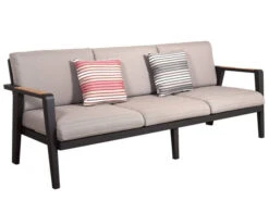 Alu-Teak Loungemöbel Regency Loungesofa 3-Sitzer