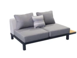 Lounge Möbel Set Katamaran Alu Teak Ecklounge Anthracite -Gartenmöbel Verkäufe alu teak plattform lounge katamaran anthracite 2 sitzer rechts 627x627