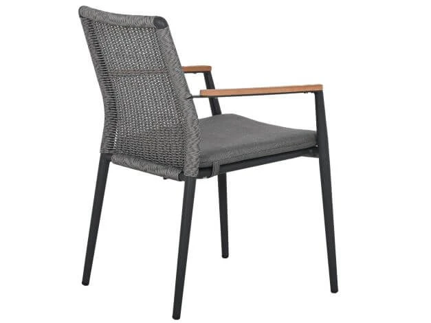 Diningsessel Fairfield Aluminium Rope Teak 5 Diningsessel Fairfield Aluminium Rope Teak – Bild 3