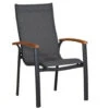 Alu Teak Gartenstuhl Stapelsessel Verona Anthrazit -Gartenmöbel Verkäufe alu teakholz stapelsessel garten stapelstuhl bergamo 627x627