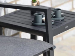 Aluminium Gartenbank Leona 2-Sitzer Anthrazit|dark-smoke -Gartenmöbel Verkäufe aluminium gartenbank alu metall leona dark smoke 2 sitzer ambientebild 3 627x627
