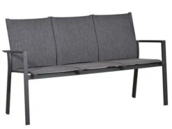 Aluminium Gartenbank Leona 3-Sitzer Anthrazit|dark-smoke