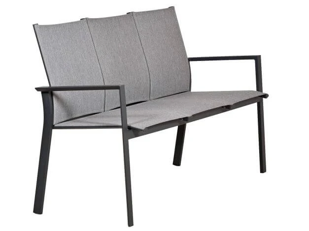 Aluminium Gartenbank Leona 3-Sitzer Anthrazit|light-smoke 4 Aluminium Gartenbank Leona 3-Sitzer Anthrazit|light-smoke – Bild 2