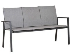 Aluminium Gartenbank Leona 3-Sitzer Anthrazit|light-smoke