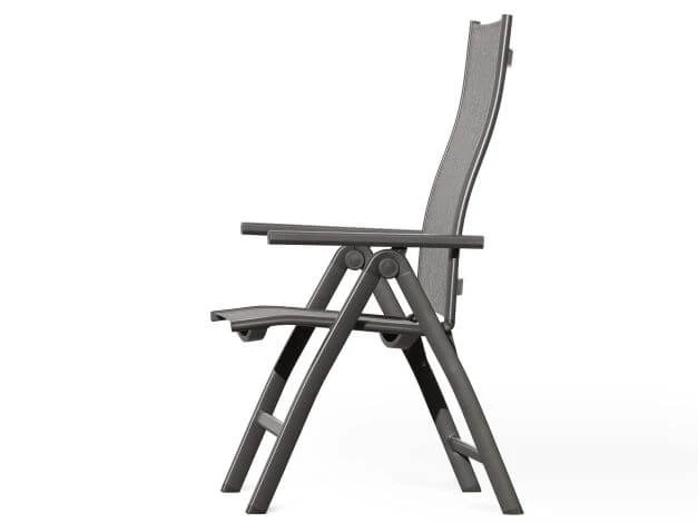 Aluminium Klappsessel Ascanio Anthrazit|dark-smoke 5 Aluminium Klappsessel Ascanio Anthrazit|dark-smoke – Bild 3