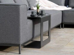 Aluminium Lounge Beistelltisch Chelsea 54x25x43,5cm -Gartenmöbel Verkäufe aluminium lounge beistelltisch chelsea ambientebild 2 627x627