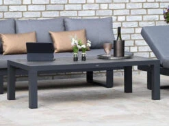 Alu Keramik Lounge Couchtisch Vermont 147x74cm -Gartenmöbel Verkäufe aluminium lounge gartentisch vermont ambientebild 1 627x627