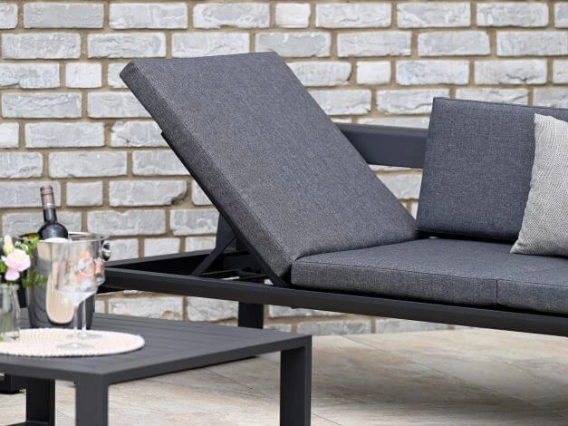 Loungeset Ventura 3-teilig Multifunktional Aluminium Anthrazit 5 Loungeset Ventura 3-teilig Multifunktional Aluminium Anthrazit – Bild 3