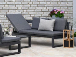 Multifunktionale Alu Lounge Liege Ventura Rechts & Links -Gartenmöbel Verkäufe aluminium lounge liege gartenliege ventura detailbild 3 627x627