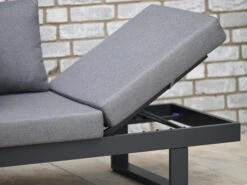 Multifunktionale Alu Lounge Liege Sofa Vermont -Gartenmöbel Verkäufe aluminium lounge liege sofa gartenliege vermont ambientebild 4 627x627