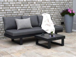Multifunktionale Alu Lounge Liege Sofa Vermont -Gartenmöbel Verkäufe aluminium lounge liege sofa gartenliege vermont ambientebild 627x627