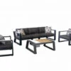 Garten Lounge Set Lovina Anthracite 4-teilig -Gartenmöbel Verkäufe aluminium loungeset lovina anthracite 627x627