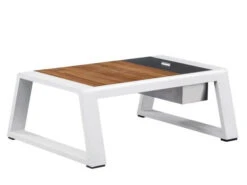 Garten Lounge Set Lovina White 4-teilig -Gartenmöbel Verkäufe aluminium loungeset lovina white couchtisch 627x627