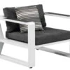 Alu Loungesessel Lovina White