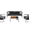 Garten Lounge Set Lovina White 4-teilig -Gartenmöbel Verkäufe aluminium loungeset sofa sessel lovina white 627x627