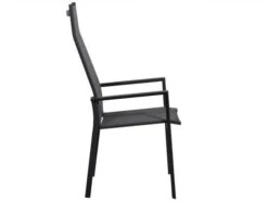 Alu Stapelsessel Trivento Highback Anthrazit|dark-smoke -Gartenmöbel Verkäufe aluminium stapelsessel hoch trivento highback anthrazit dark smoke seitenansicht 627x627