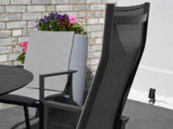 Alu Stapelsessel Trivento Highback Anthrazit|light-smoke -Gartenmöbel Verkäufe aluminium stapelsessel hoch trivento highback anthrazit light smoke detailbild 1 627x627