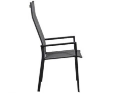 Alu Stapelsessel Trivento Highback Anthrazit|light-smoke -Gartenmöbel Verkäufe aluminium stapelsessel hoch trivento highback anthrazit light smoke seitenansicht 627x627