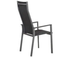 Alu Stapelsessel Trivento Highback Graphit|dark-smoke -Gartenmöbel Verkäufe aluminium stapelsessel hoch trivento highback graphit dark smoke rueckansicht 627x627