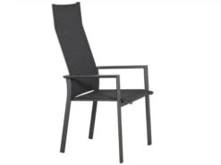 Alu Stapelsessel Trivento Highback Graphit|dark-smoke -Gartenmöbel Verkäufe aluminium stapelsessel hoch trivento highback graphit dark smoke seitenansicht 627x627