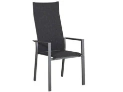 Alu Stapelsessel Trivento Highback Graphit|dark-smoke