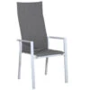 Alu Stapelsessel Trivento Highback Weiß|light-smoke -Gartenmöbel Verkäufe aluminium stapelsessel hoch trivento highback weiss light smoke 627x627