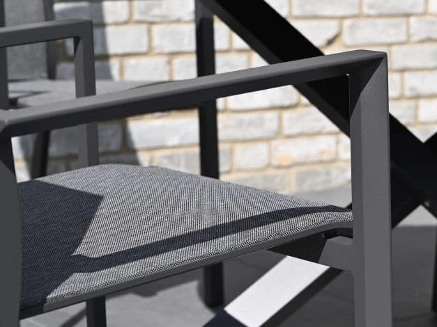 Alu Stapelsessel Trivento Anthrazit|dark-smoke 7 Alu Stapelsessel Trivento Anthrazit|dark-smoke – Bild 5