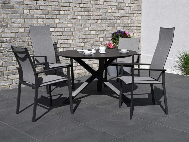 Alu Stapelsessel Trivento Anthrazit|light-smoke 11 Alu Stapelsessel Trivento Anthrazit|light-smoke – Bild 9