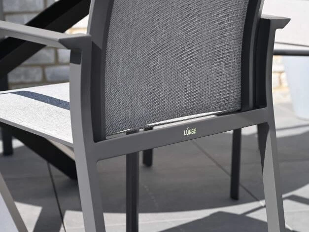 Alu Stapelsessel Trivento Anthrazit|light-smoke 9 Alu Stapelsessel Trivento Anthrazit|light-smoke – Bild 7