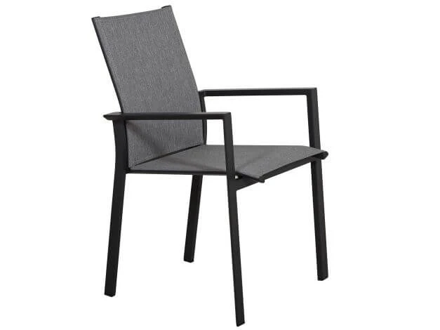 Alu Stapelsessel Trivento Anthrazit|light-smoke 4 Alu Stapelsessel Trivento Anthrazit|light-smoke – Bild 2