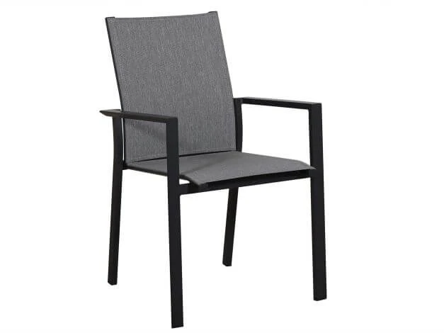 Alu Stapelsessel Trivento Anthrazit|light-smoke 3 Alu Stapelsessel Trivento Anthrazit|light-smoke