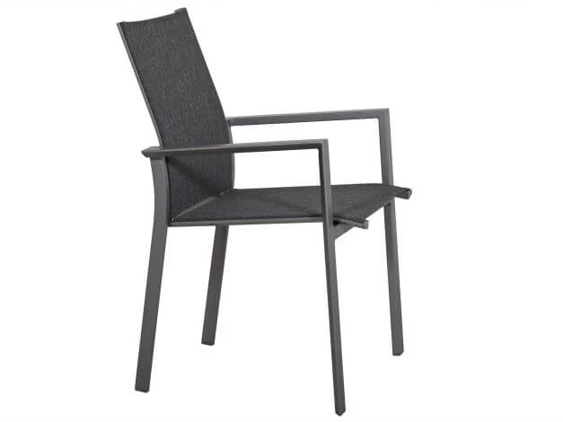 Alu Stapelsessel Trivento Graphit|dark-smoke 4 Alu Stapelsessel Trivento Graphit|dark-smoke – Bild 2