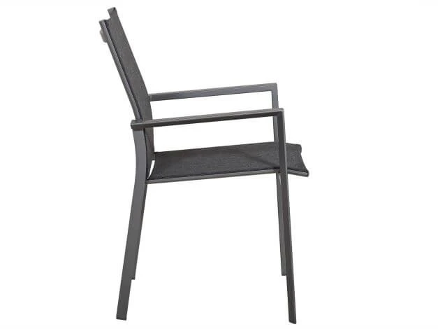 Alu Stapelsessel Trivento Graphit|dark-smoke 5 Alu Stapelsessel Trivento Graphit|dark-smoke – Bild 3