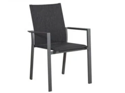 Alu Stapelsessel Trivento Graphit|dark-smoke