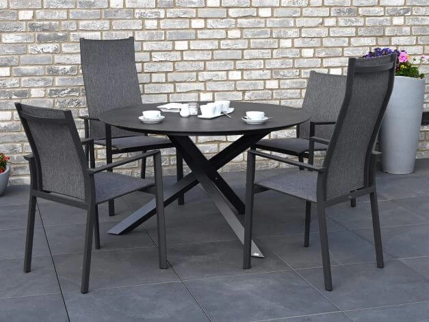 Alu Stapelsessel Trivento Anthrazit|dark-smoke 10 Alu Stapelsessel Trivento Anthrazit|dark-smoke – Bild 8