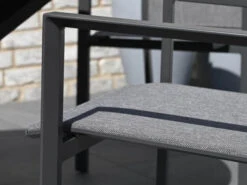 Alu Stapelsessel Trivento Highback Anthrazit|dark-smoke -Gartenmöbel Verkäufe aluminium stapelsessel trivento highback anthrazit dark smoke detailbild 2 627x627