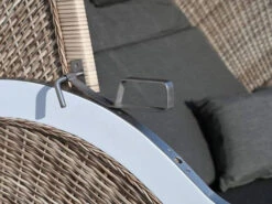 Strandkorb Luxury Aluminium XL PE Seashell Dessin Southend 160 -Gartenmöbel Verkäufe aluminium strandkorb luxury seashell uni grau ambientebild 3 627x627