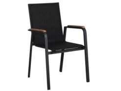 Alu Teak Stapelsessel Santa Fe Anthrazit|anthrazit