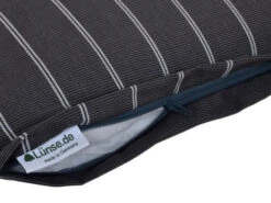 Slimline Stuhlkissen 45x45cm Stoffkollektion Rips -Gartenmöbel Verkäufe auflagen serie rips detailbild reissverschluss 2 627x627