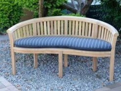 Auflage Für Bananenbank Stoffkollektion Rips -Gartenmöbel Verkäufe bananenbankauflage ambientebild anthrazit streifen 627x627