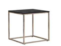 Edelstahl Beistelltisch Outdoor Palladium 45x45cm HPL