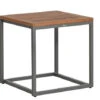 Aluminium Beistelltisch Outdoor Melago Graphit Teakholz 45x45cm