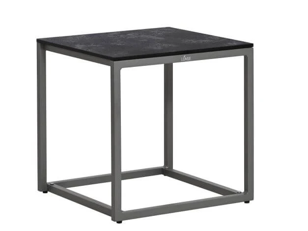 Beistelltisch Outdoor Melago Alu Graphit HPL 45x45cm 3 Beistelltisch Outdoor Melago Alu Graphit HPL 45x45cm