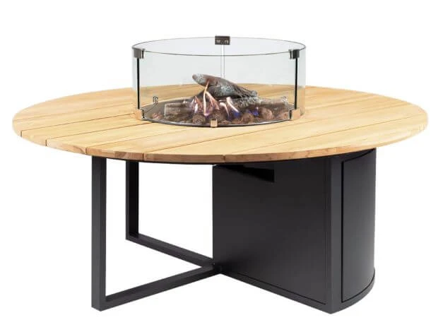 Feuertisch Cosiloft Round 120 Black Mit Glasrahmen 3 Feuertisch Cosiloft Round 120 Black Mit Glasrahmen