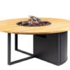 Feuertisch Cosiloft Round 120 Black -Gartenmöbel Verkäufe cosi feuertisch cosiloft round 120 black teak 627x627