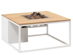 Feuertisch Cosiloft 100 White Teak Top