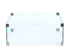 Feuertisch Cosiloft 100 Black Teak Top Mit Glasrahmen -Gartenmöbel Verkäufe cosi fires zubehoer square glass set l 627x627